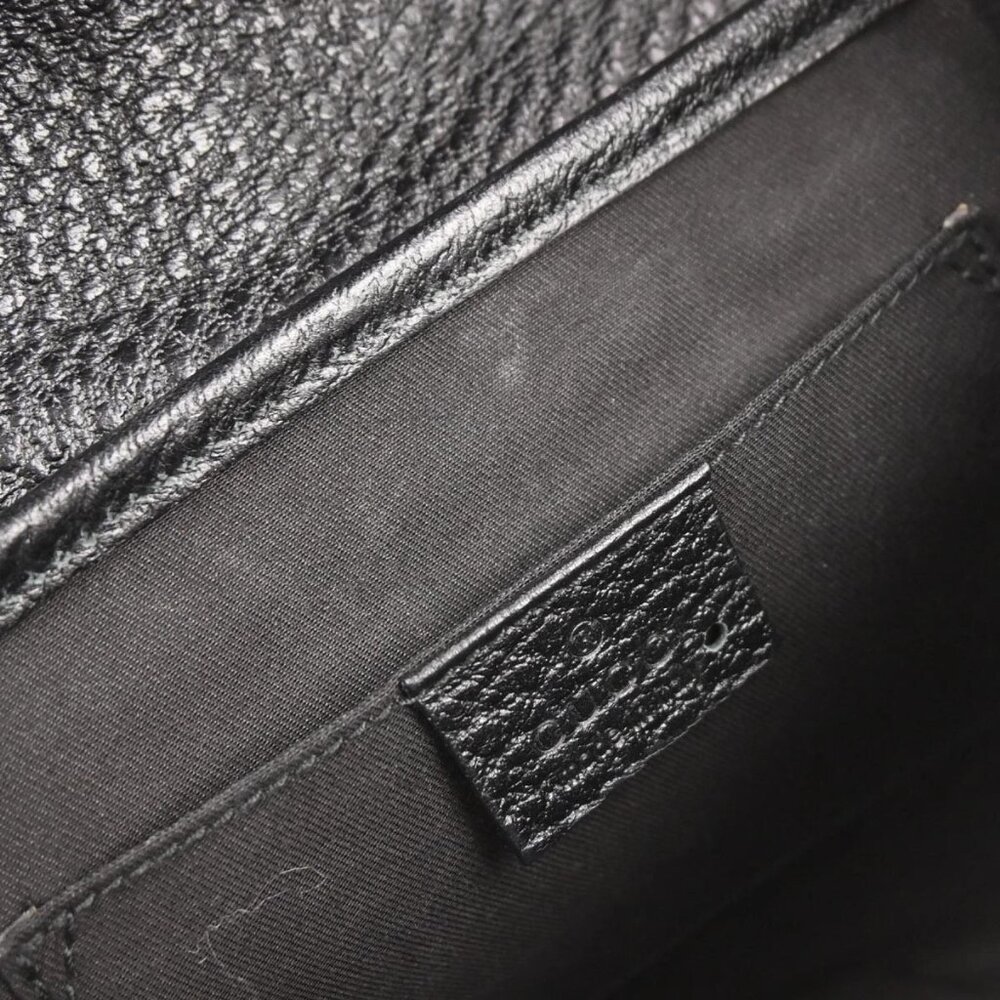 Gucci Black Leather Handbag 130846 002214 155335 - Picture 8 of 10